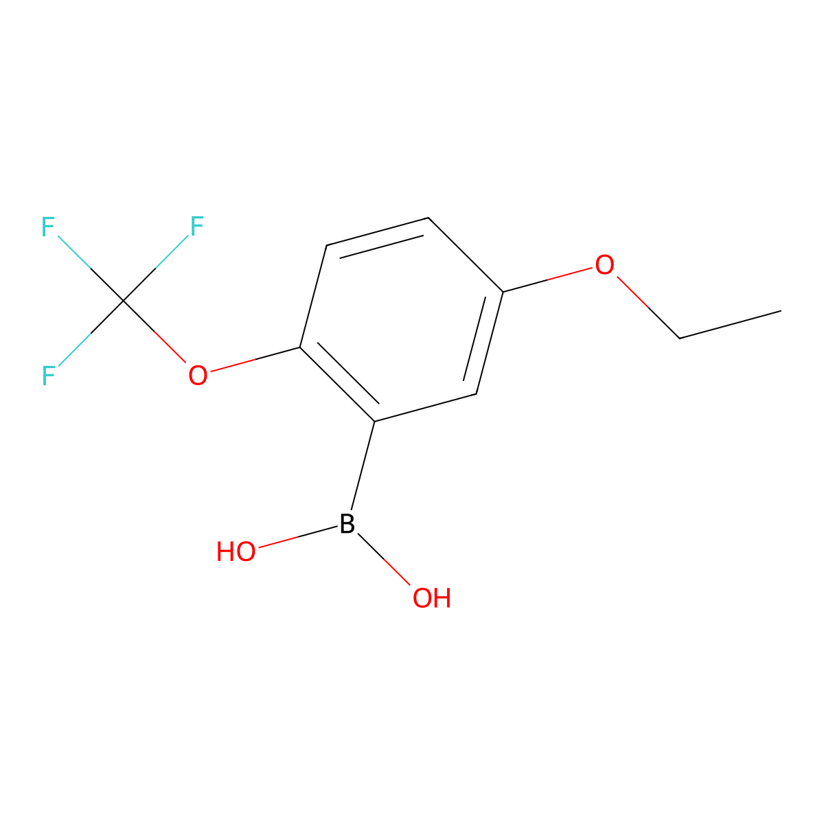 (5-Ethoxy-2-(trifluoromethoxy)phenyl)boronic acid molecular structure, CAS 1076245-99-2