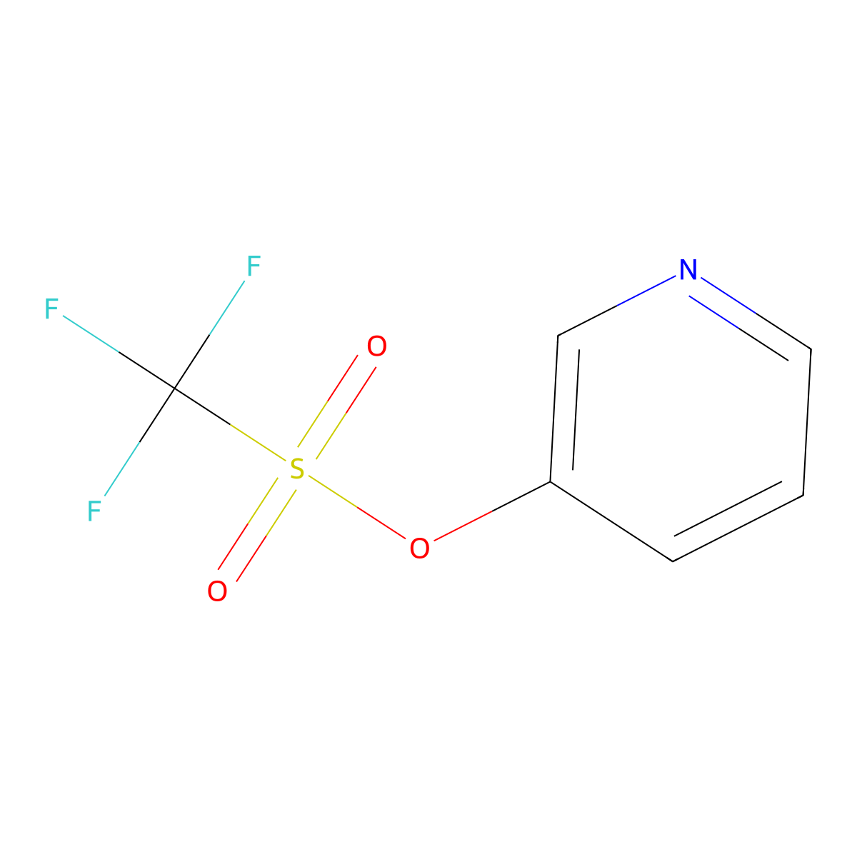 3-Pyridyl Trifluoromethanesulfonate molecular structure, CAS 107658-27-5