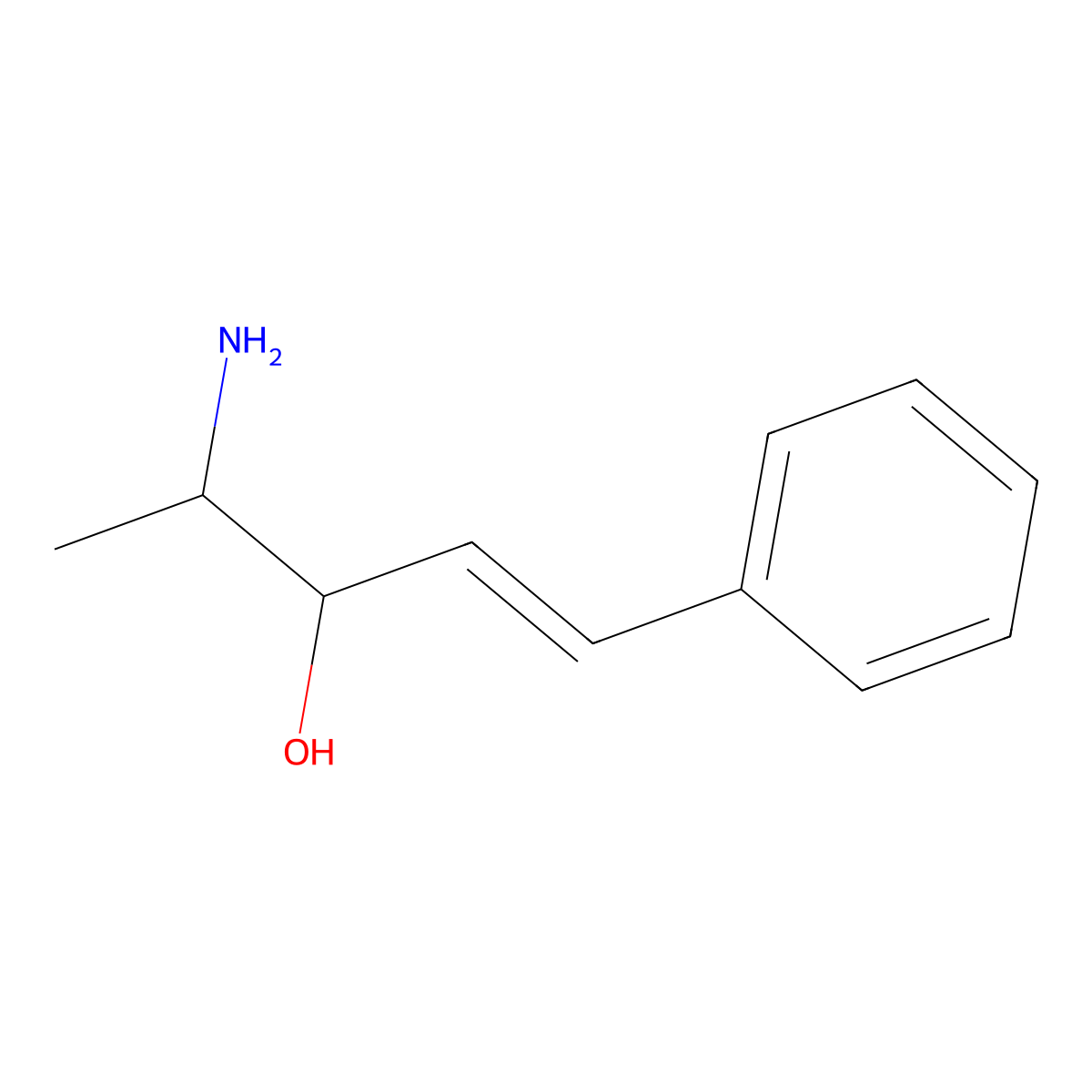4-Amino-1-phenylpent-1-en-3-ol molecular structure, CAS 107673-74-5