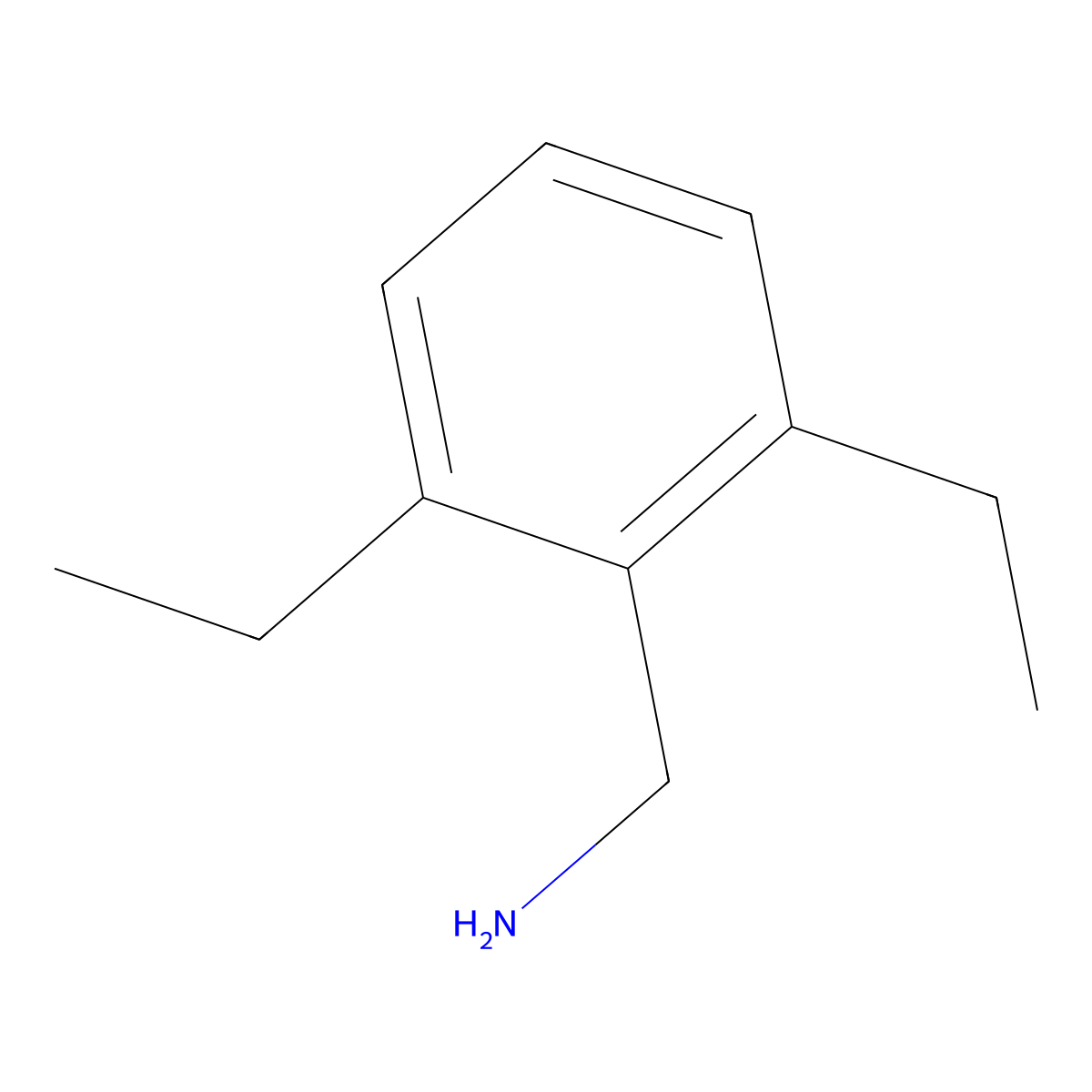(2,6-Diethylphenyl)methanamine molecular structure, CAS 107694-42-8