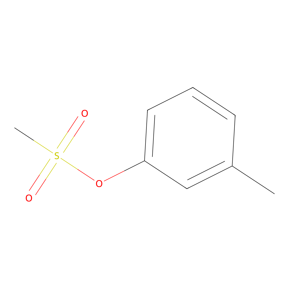3-Methylphenyl methanesulfonate molecular structure, CAS 1077-02-7