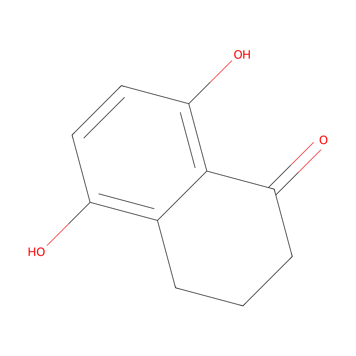 5,8-Dihydroxy-3,4-dihydro-1(2H)-naphthalenone molecular structure, CAS 1077-69-6