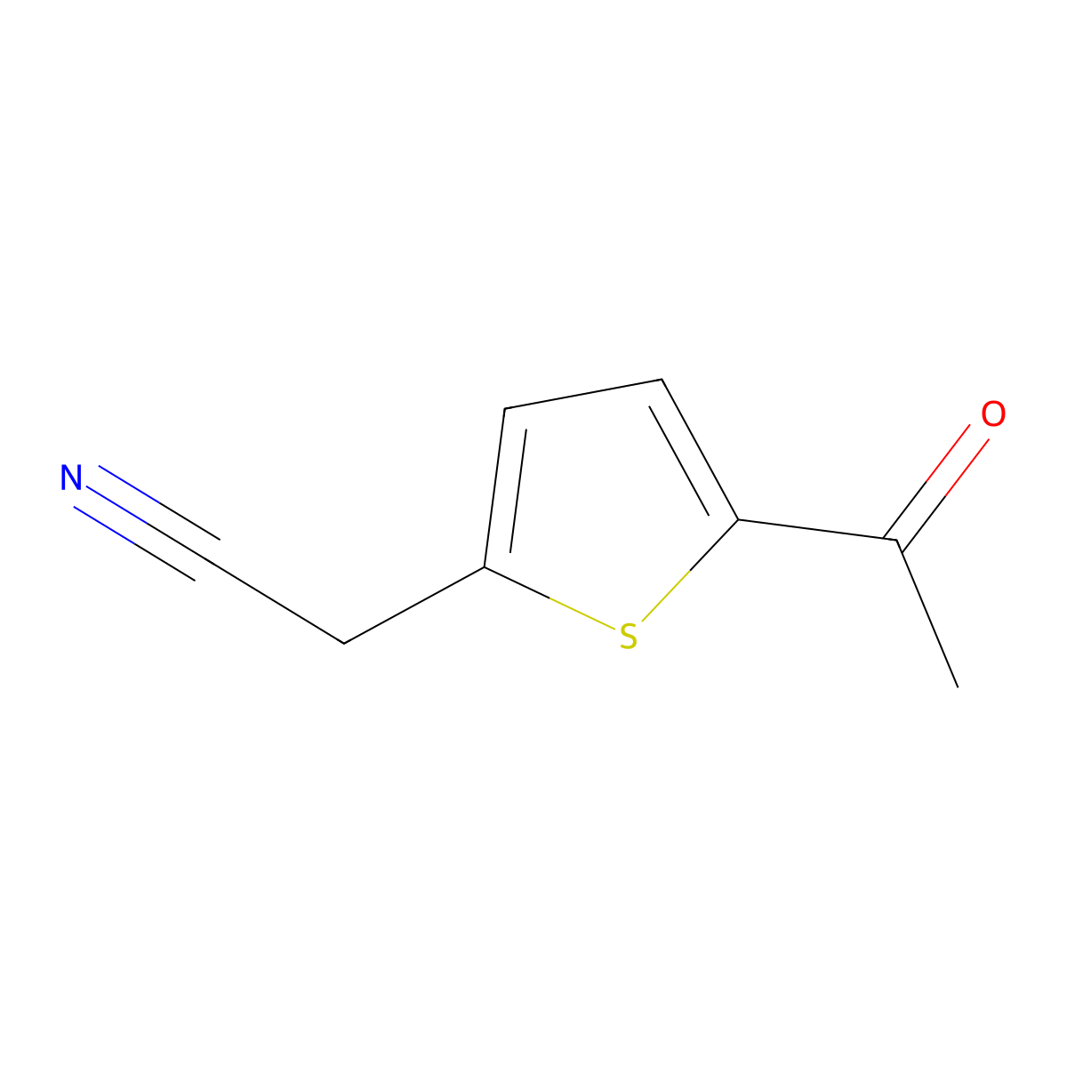 2-(5-Acetyl-2-thienyl)acetonitrile molecular structure, CAS 107701-61-1