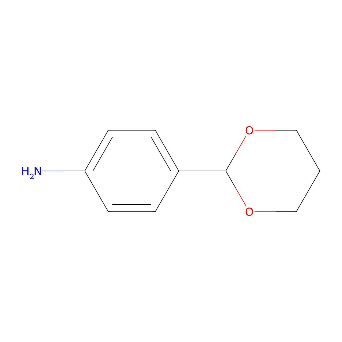 4-(1,3-Dioxan-2-yl)aniline molecular structure, CAS 107708-69-0