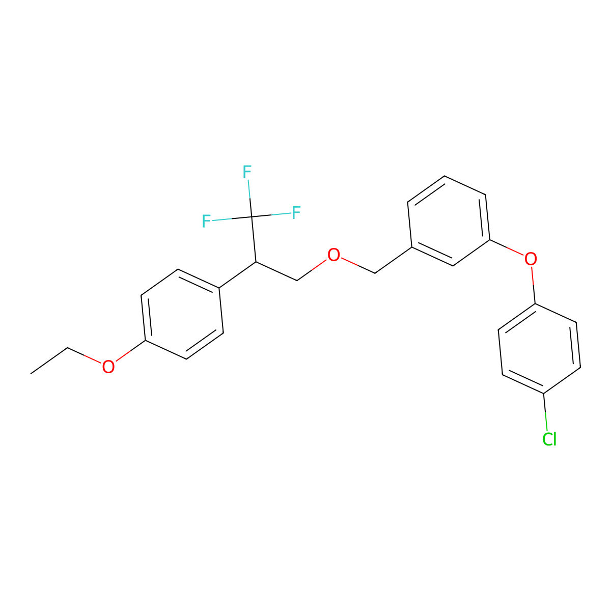 Flufenprox molecular structure, CAS 107713-58-6