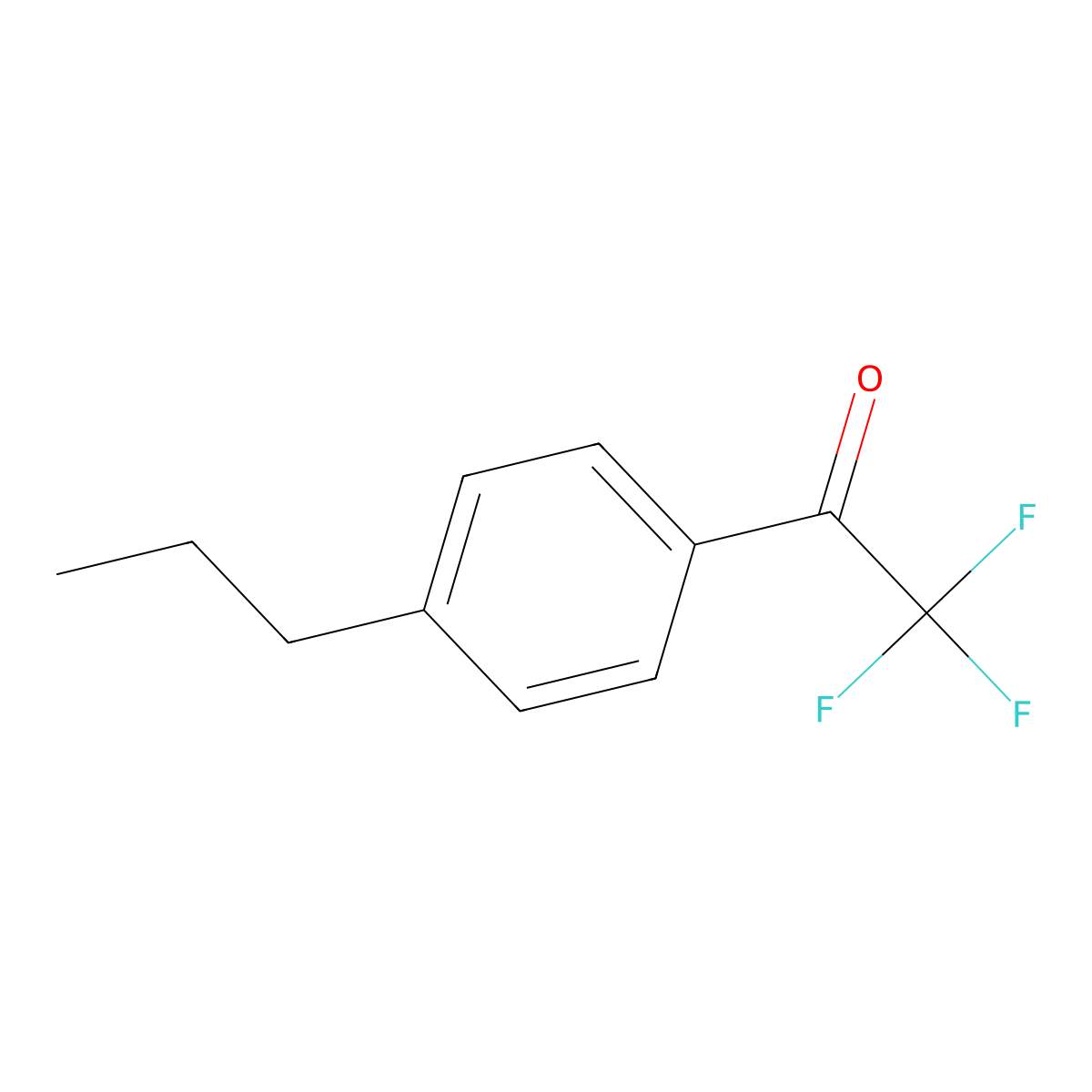 4'-n-Propyl-2,2,2-trifluoroacetophenone molecular structure, CAS 107713-67-7