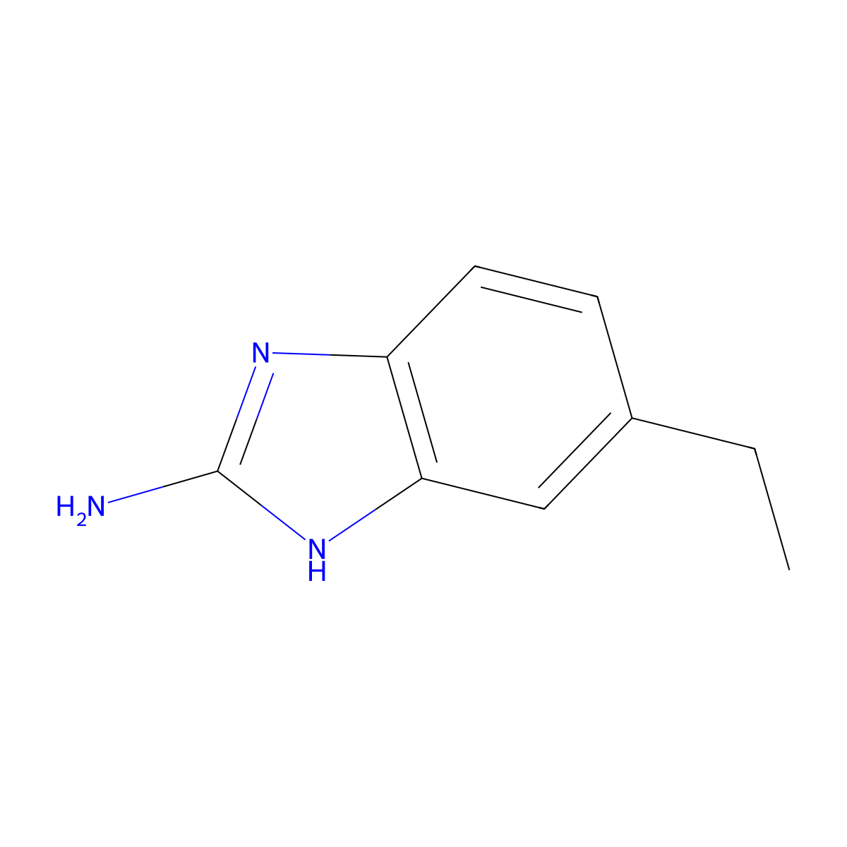 6-Ethyl-1H-benzimidazol-2-ylamine molecular structure, CAS 107726-24-9