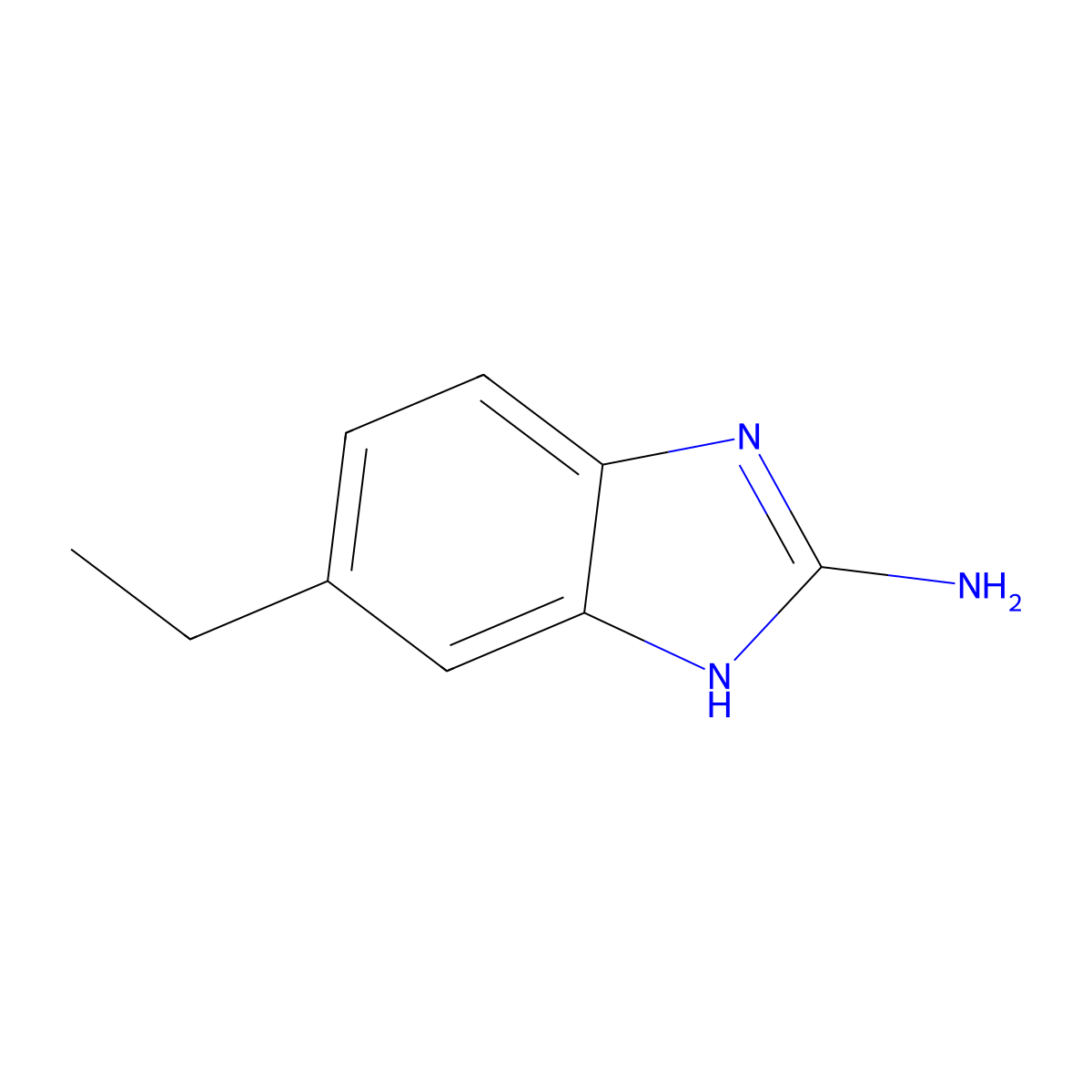 6-Ethyl-1H-benzimidazol-2-ylamine molecular structure, CAS 107726-24-9
