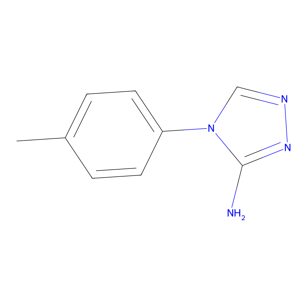 4-(p-tolyl)-4H-1,2,4-triazol-3-amine molecular structure, CAS 107733-42-6