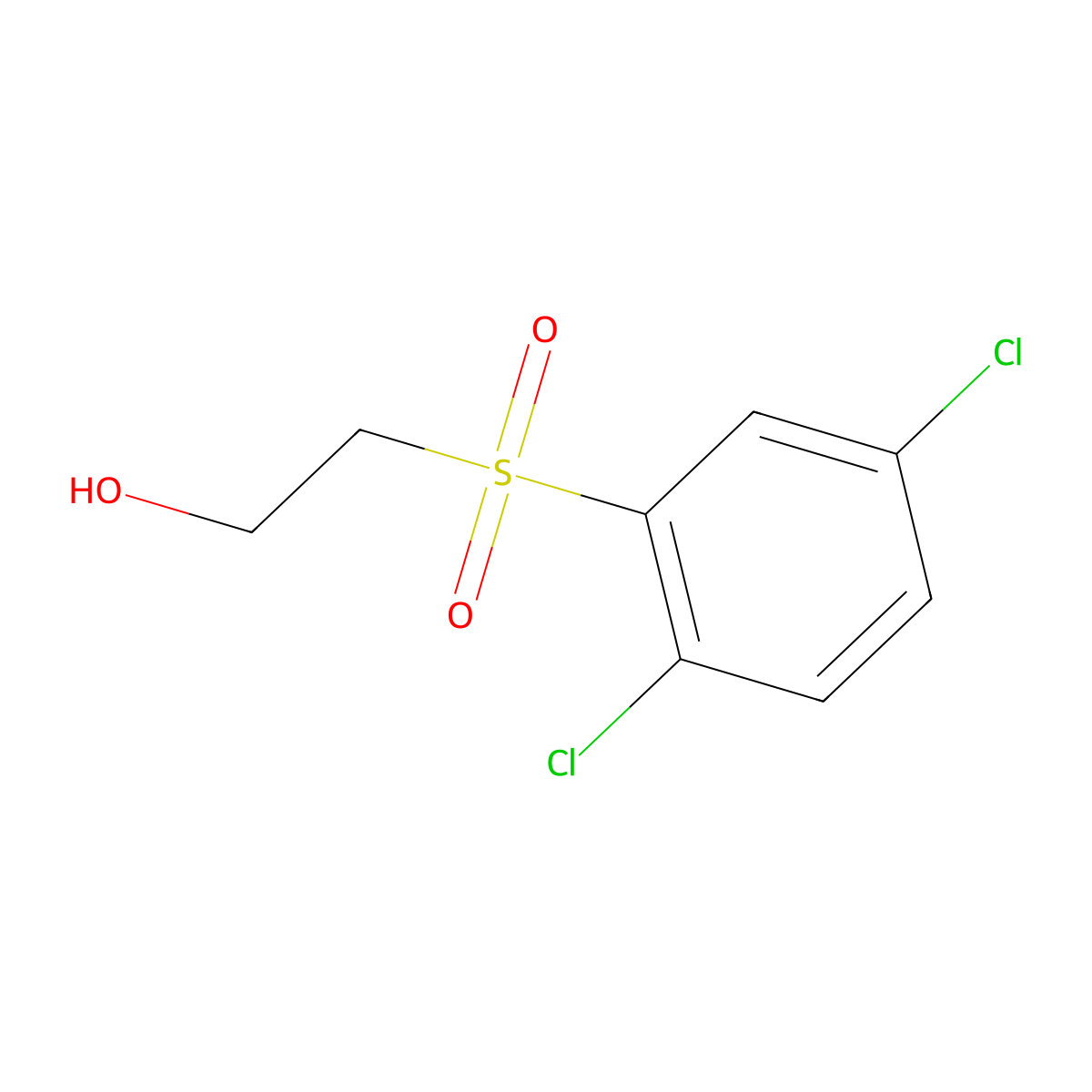 2,5-Dichlorophenylsulfonylethanol molecular structure, CAS 107737-91-7