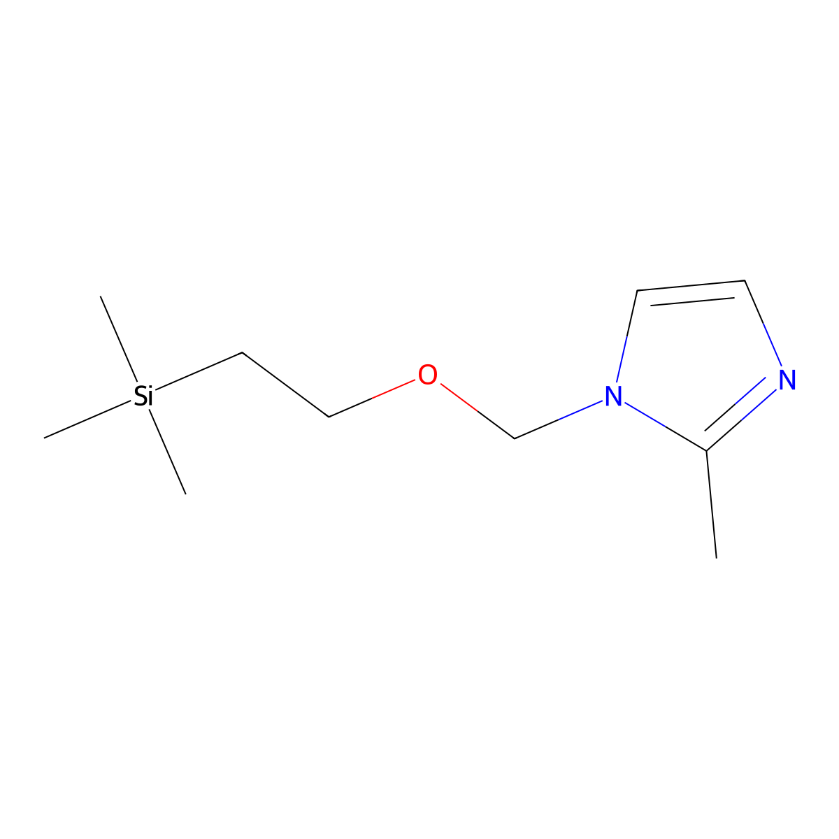 1-((2-(Trimethylsilyl)ethoxy)methyl)-2-methyl-1H-imidaZole molecular structure, CAS 107750-76-5