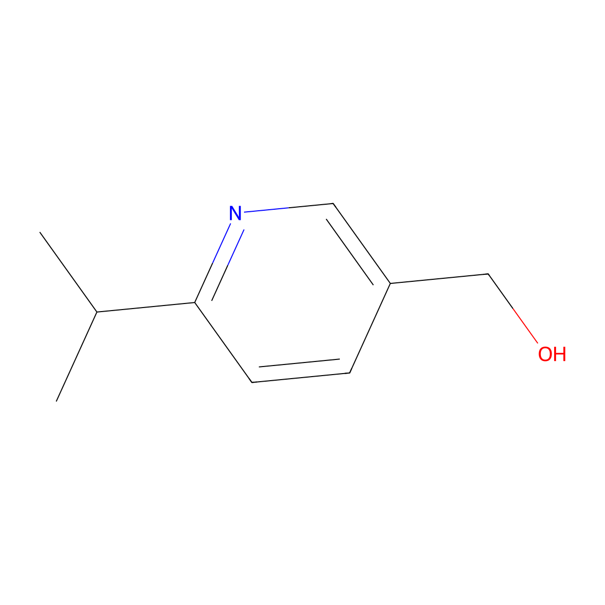(6-Isopropylpyridin-3-yl)methanol molecular structure, CAS 107756-02-5