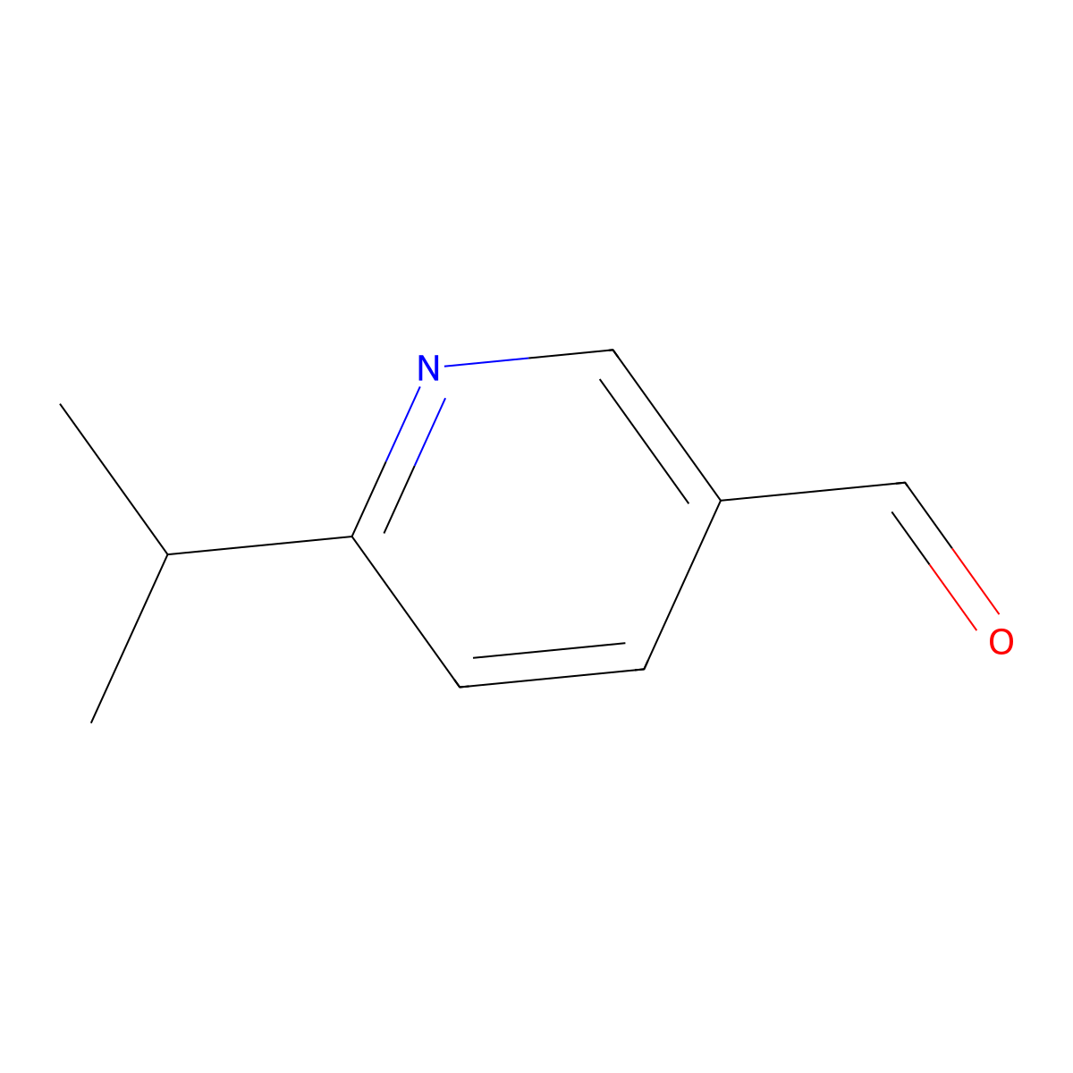 6-Isopropylnicotinaldehyde molecular structure, CAS 107756-03-6
