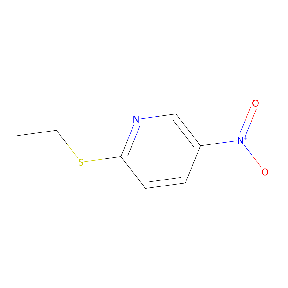 2-(Ethylthio)-5-nitropyridine molecular structure, CAS 107756-05-8