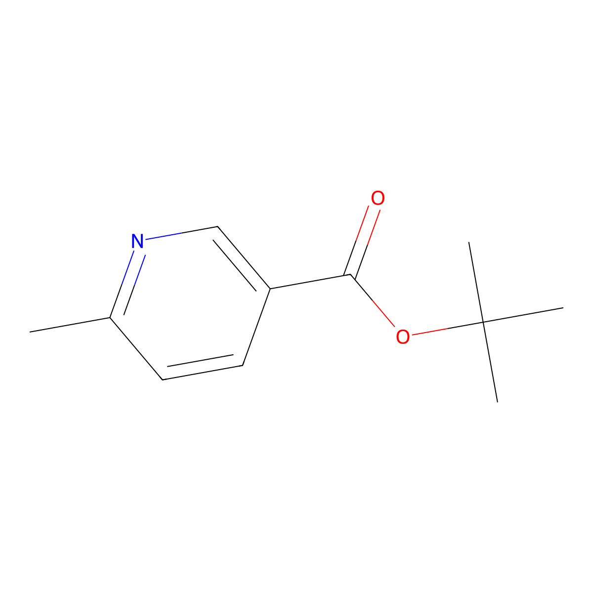 Tert-butyl 6-methylnicotinate molecular structure, CAS 107756-09-2