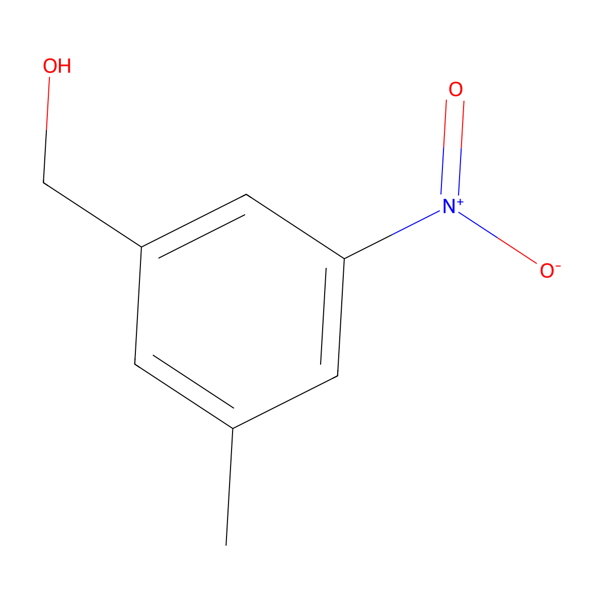 (3-Methyl-5-nitrophenyl)methanol molecular structure, CAS 107757-05-1