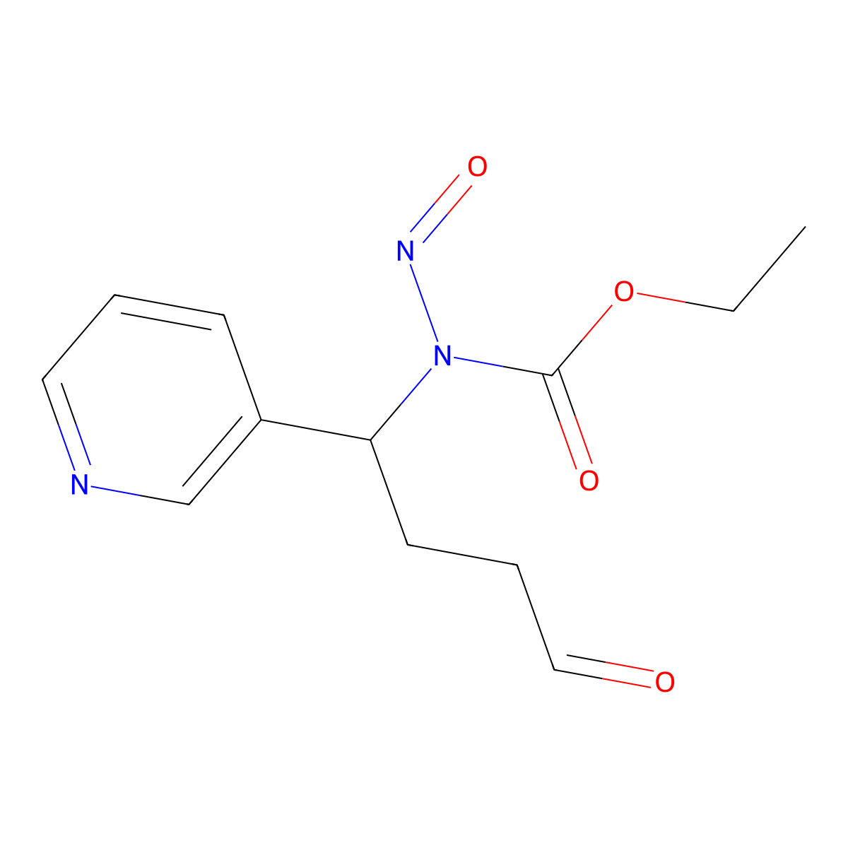 4-(Carbethoxynitrosamino)-4-(3-pyridyl)butanal molecular structure, CAS 107759-11-5