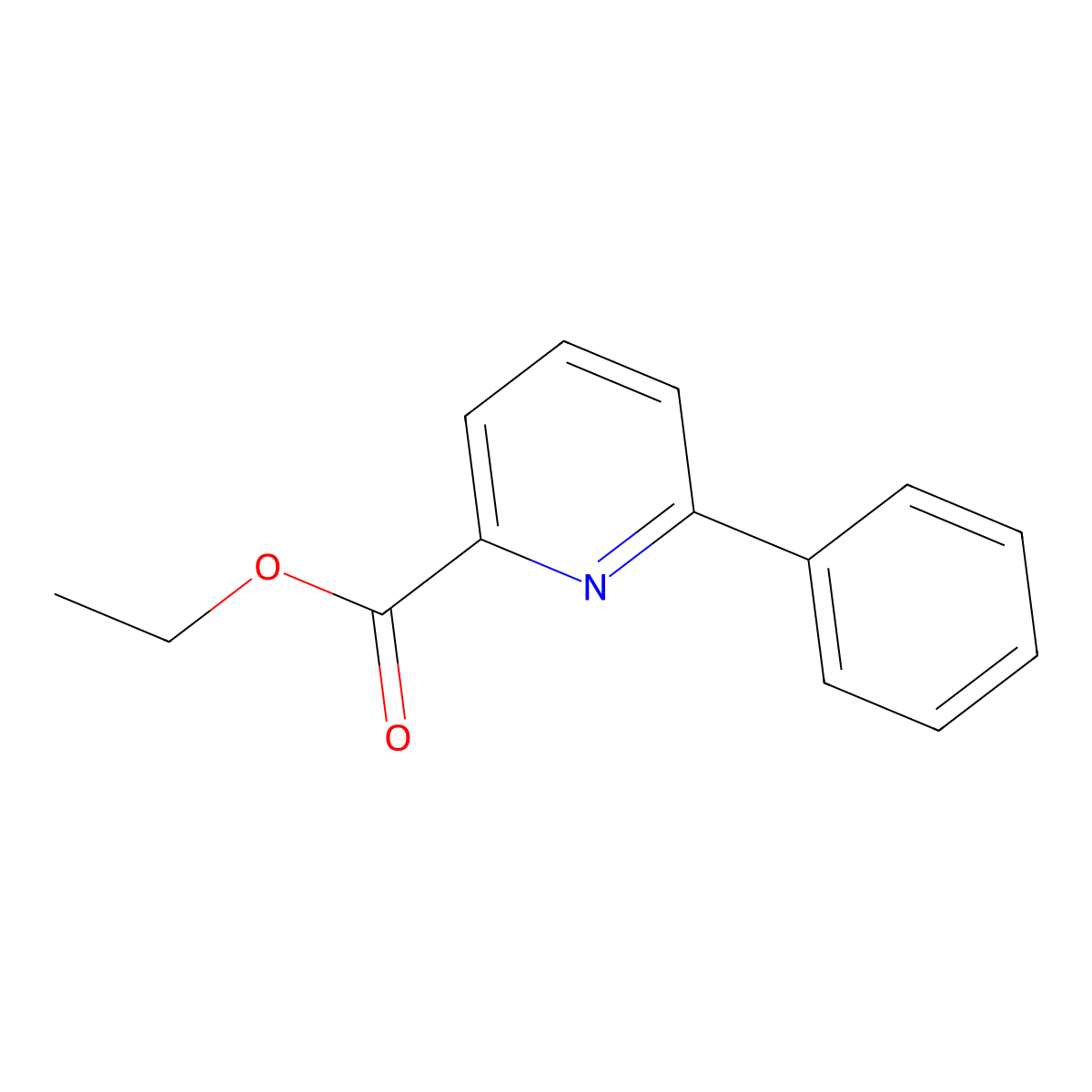 Ethyl 6-phenylpyridine-2-carboxylate molecular structure, CAS 107771-78-8
