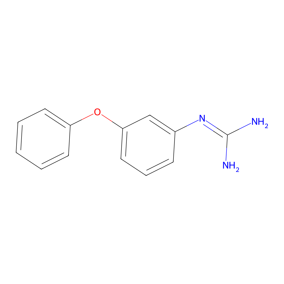 1-(3-Phenoxyphenyl)guanidine molecular structure, CAS 107771-82-4
