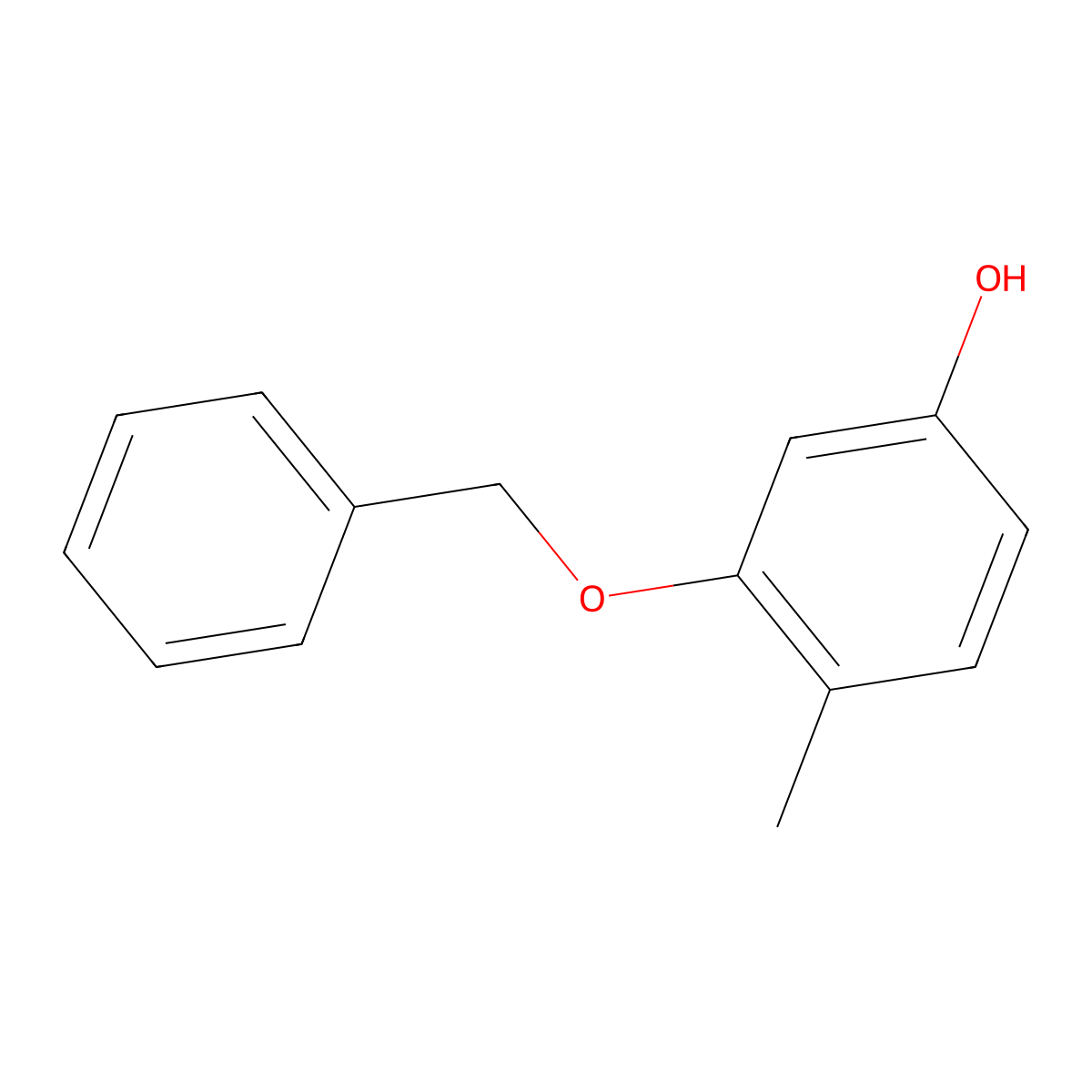 3-(Benzyloxy)-4-methylphenol molecular structure, CAS 107774-42-5