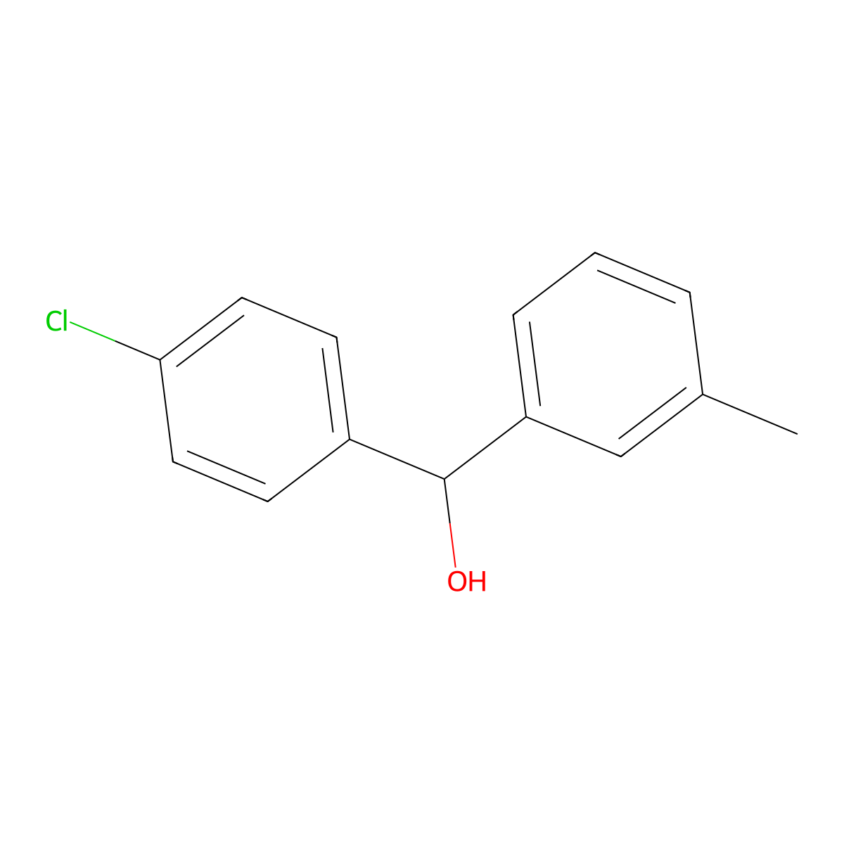 4-Chloro-alpha-(3-methylphenyl)benZenemethanol molecular structure, CAS 107775-71-3