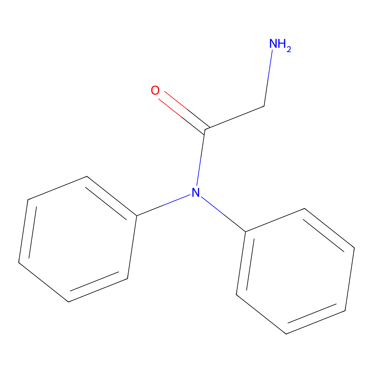 2-amino-N,N-diphenylacetamide molecular structure, CAS 107776-85-2