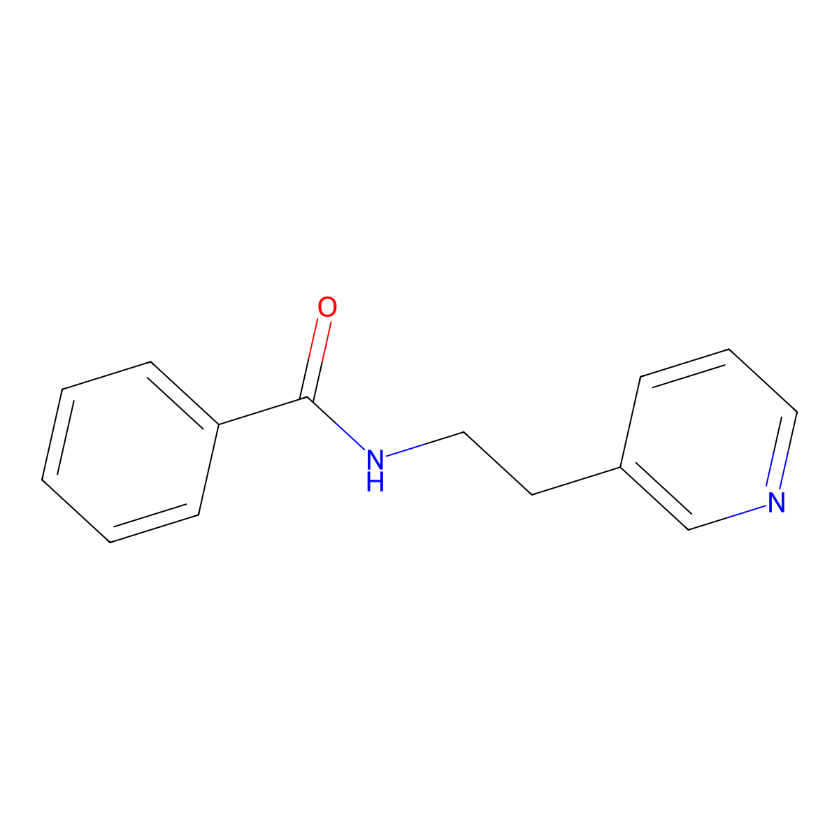 n-(2-(Pyridin-3-yl)ethyl)benzamide molecular structure, CAS 107776-87-4