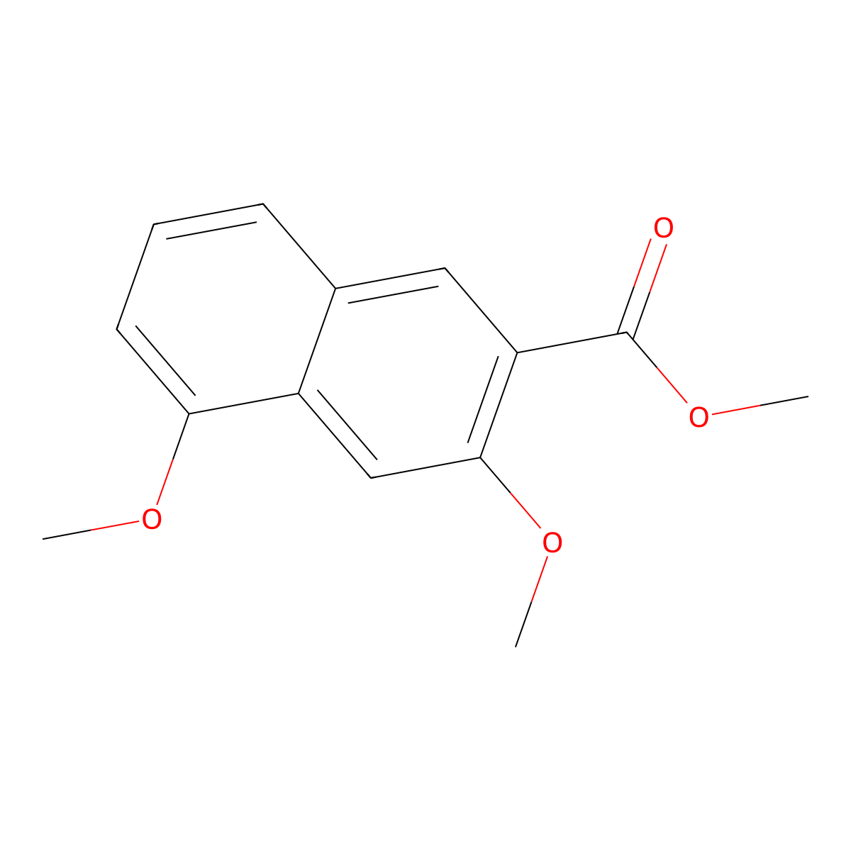 Methyl 3,5-dimethoxy-2-naphthoate molecular structure, CAS 107777-56-0