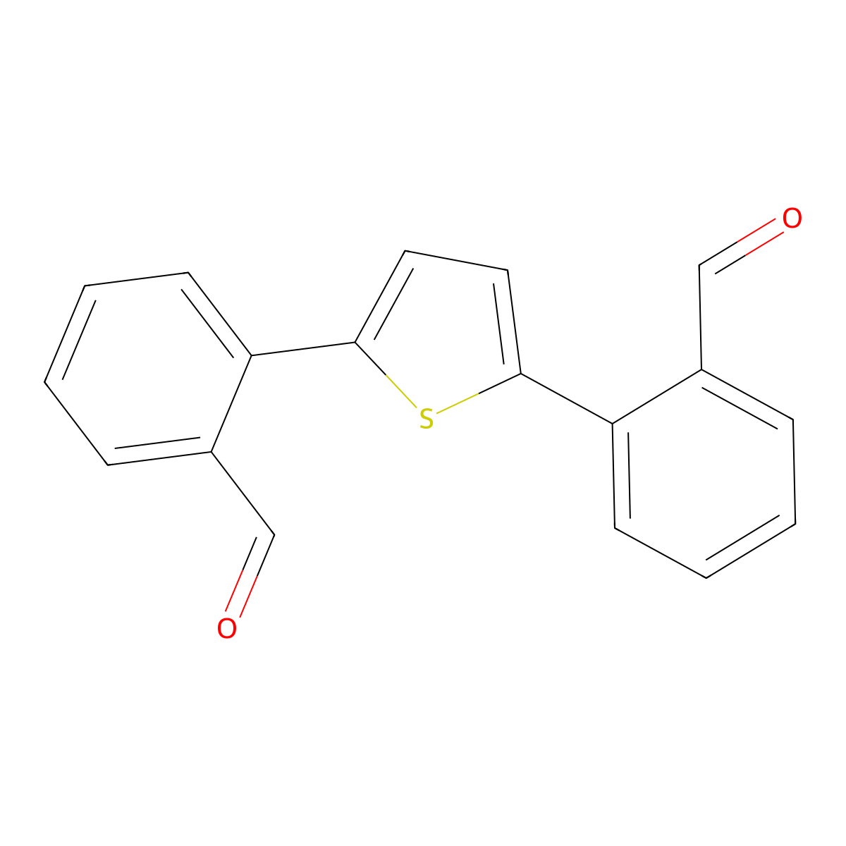 2,5-Bis(2-formylphenyl)thiophene molecular structure, CAS 107793-02-2