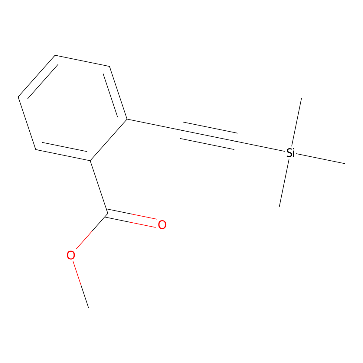 Methyl 2-((trimethylsilyl)ethynyl)benzoate molecular structure, CAS 107793-07-7