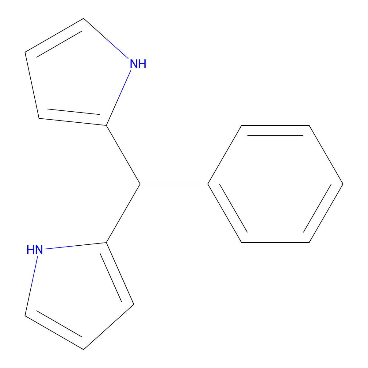 5-Phenyldipyrromethane molecular structure, CAS 107798-98-1