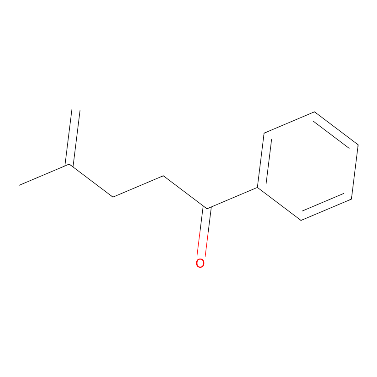 4-Penten-1-one, 4-methyl-1-phenyl- molecular structure, CAS 1078-36-0