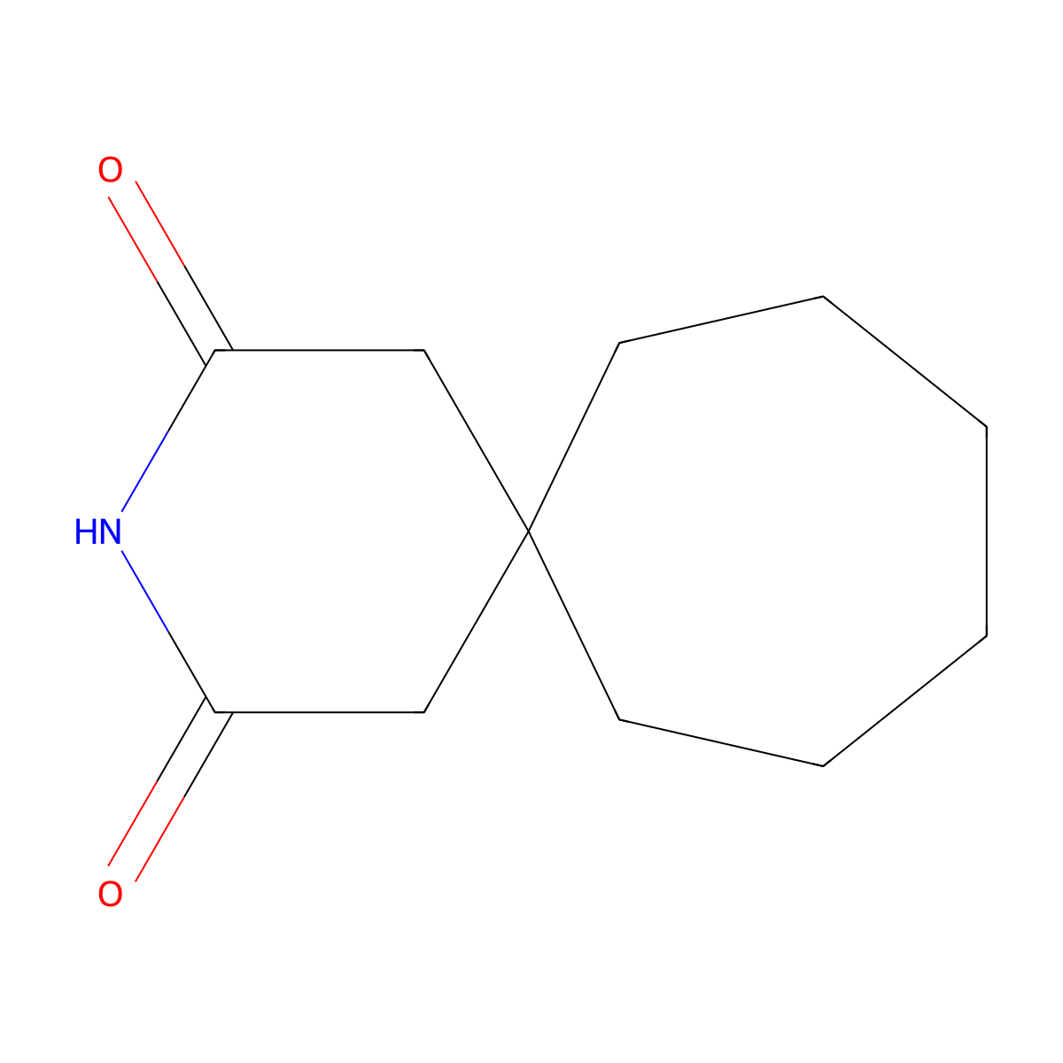 3-Azaspiro[5.6]dodecane-2,4-dione molecular structure, CAS 1078-89-3