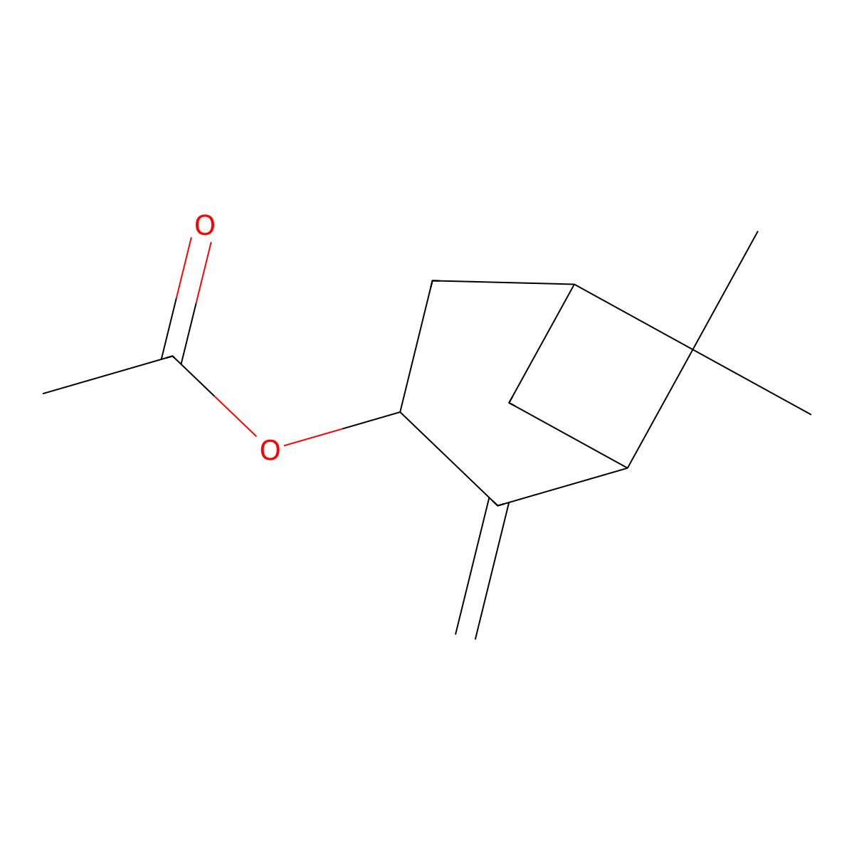 Pinocarvyl acetate molecular structure, CAS 1078-95-1