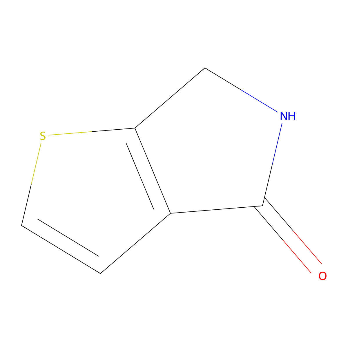 5,6-Dihydro-4H-thieno[2,3-c]pyrrol-4-one molecular structure, CAS 1078149-76-4
