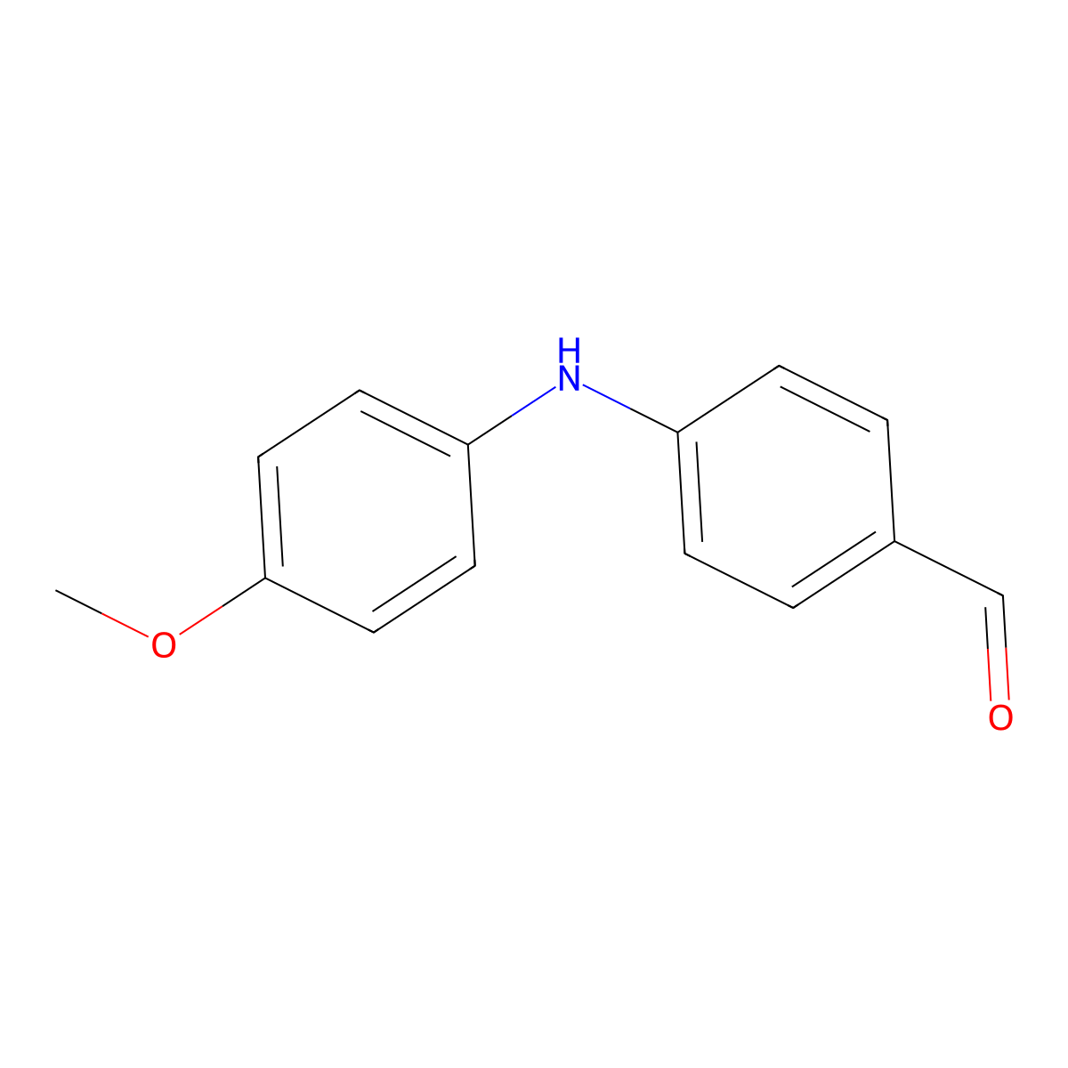 4-(4-Methoxyanilino)benzaldehyde molecular structure, CAS 107816-54-6