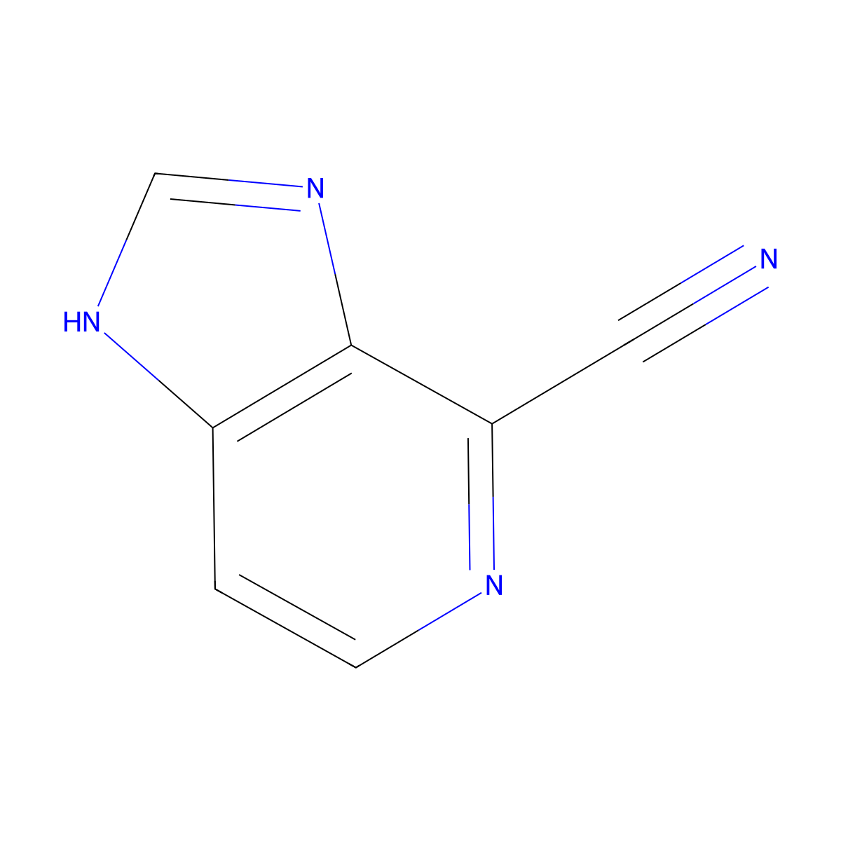 1H-Imidazo[4,5-C]pyridine-4-carbonitrile molecular structure, CAS 1078168-19-0