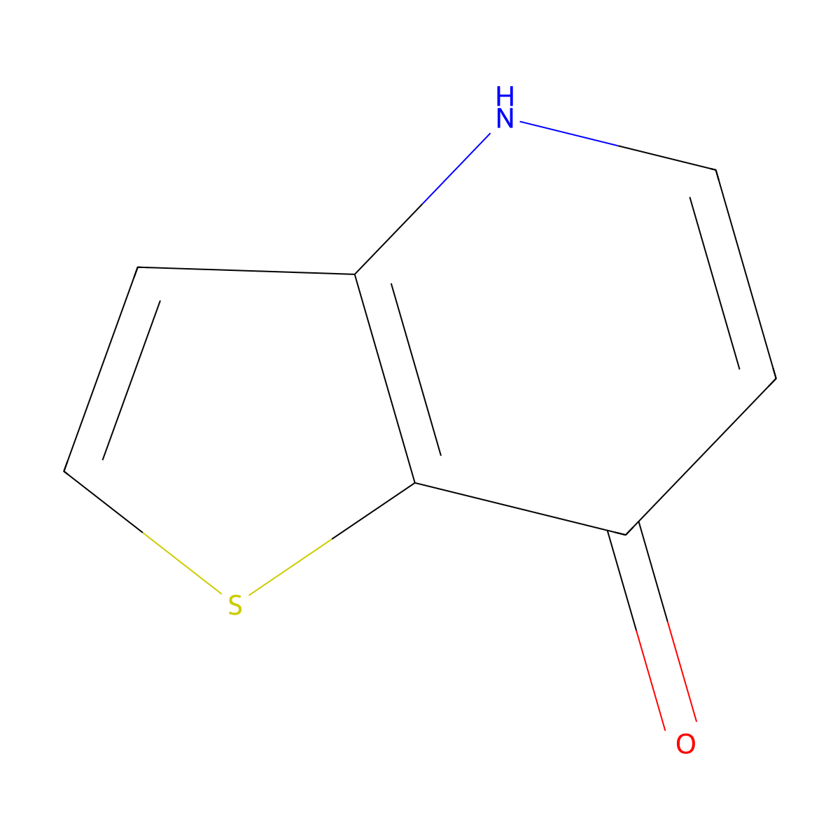 Thieno(3,2-b)pyridin-7-ol molecular structure, CAS 107818-20-2