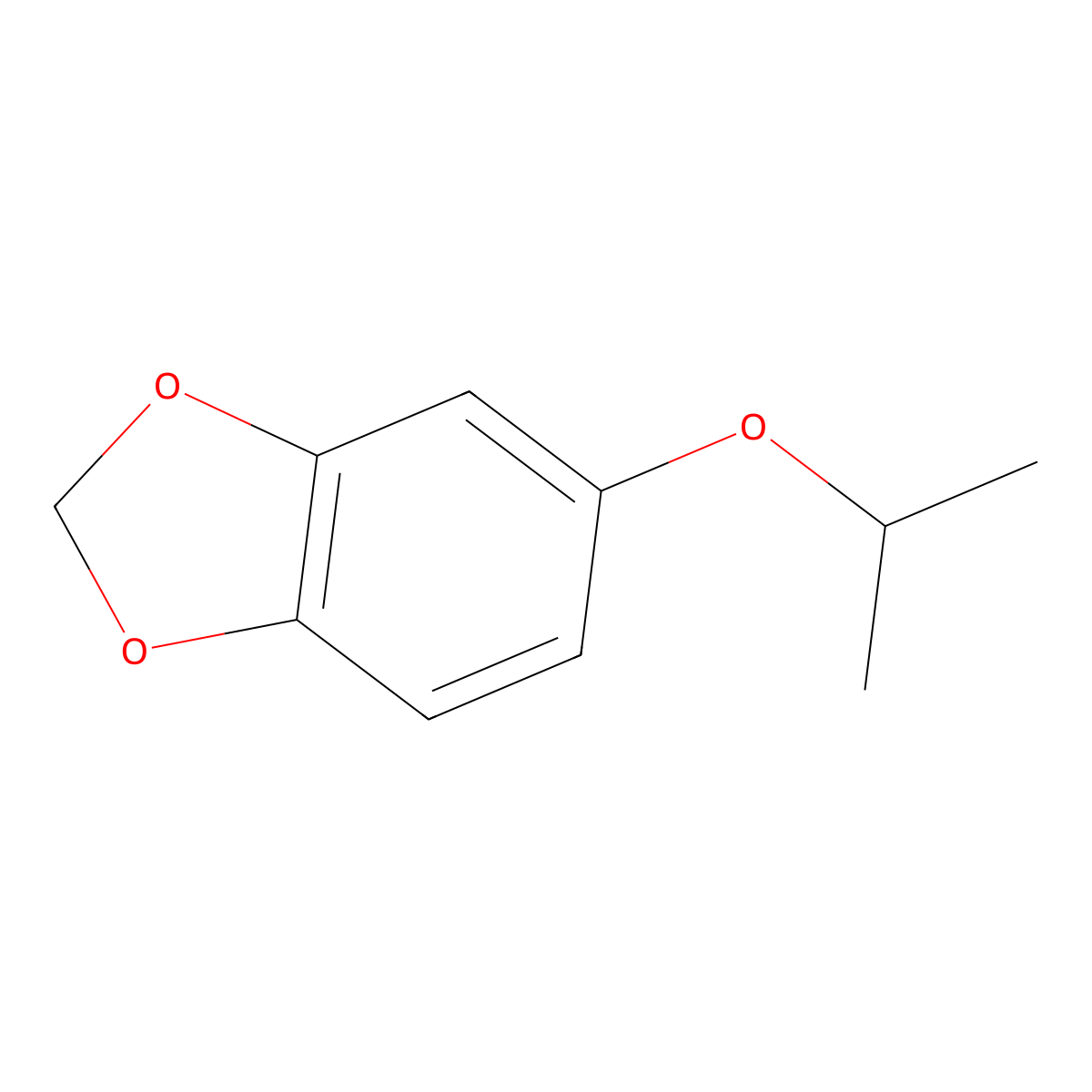 1,3-Benzodioxole, 5-(1-methylethoxy)- molecular structure, CAS 107828-11-5