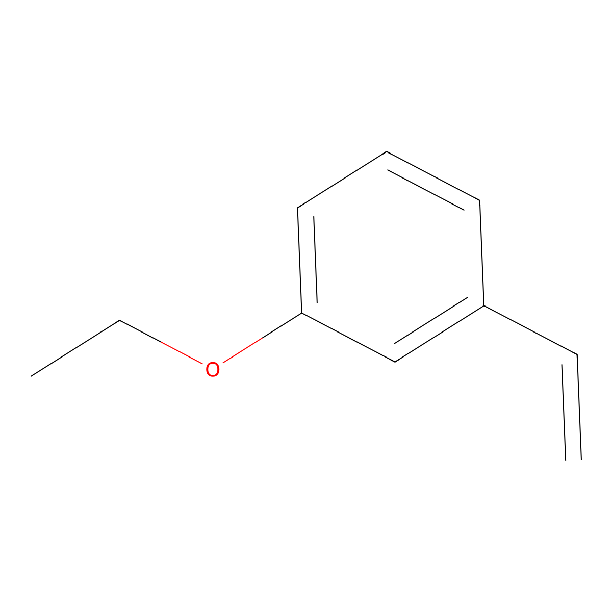 Benzene, 1-ethenyl-3-ethoxy- molecular structure, CAS 107830-68-2