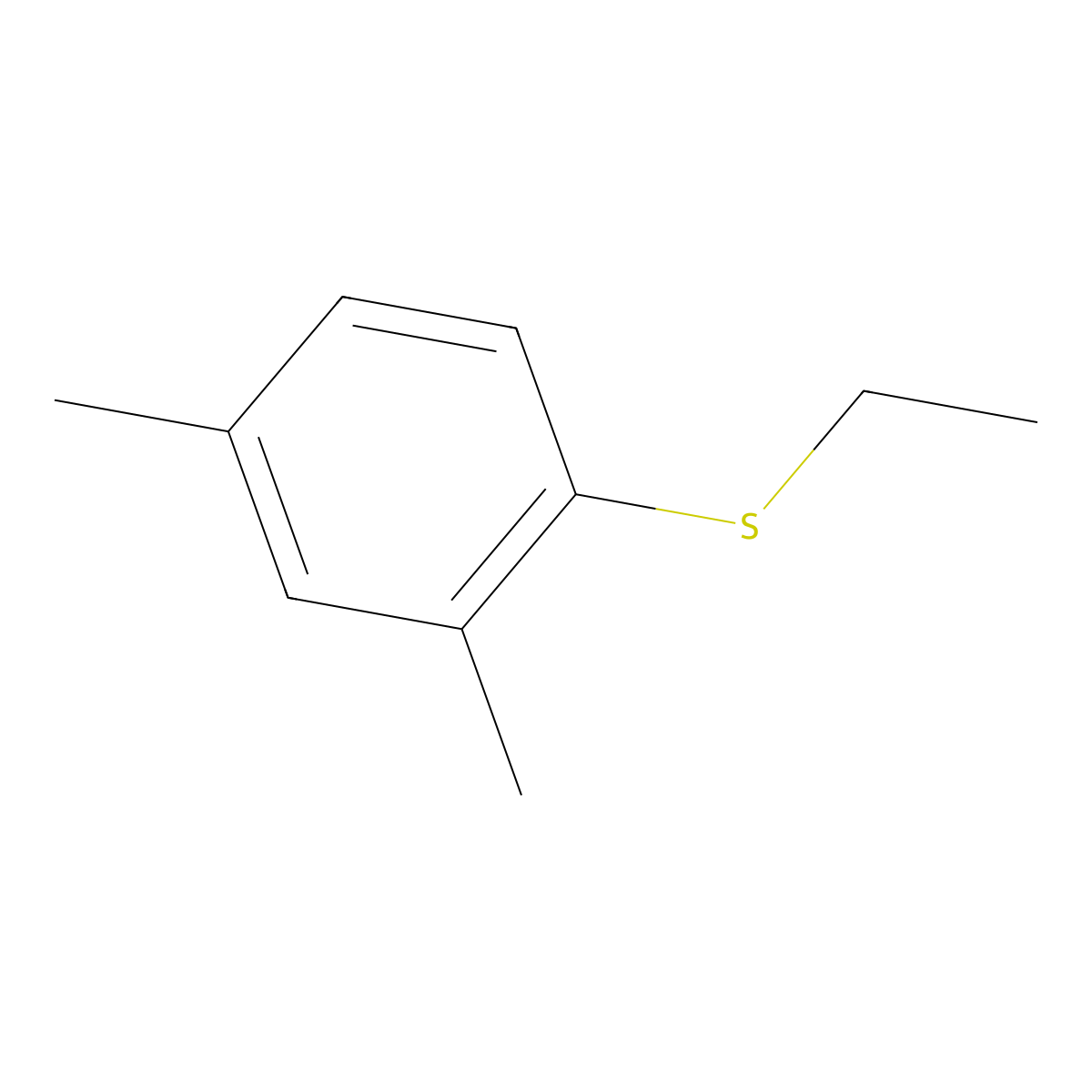 2,4-Dimethylphenyl ethyl sulfide molecular structure, CAS 107832-66-6