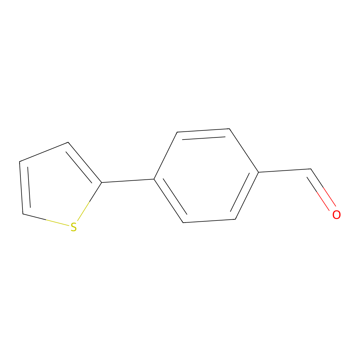 4-(Thiophen-2-yl)benzaldehyde molecular structure, CAS 107834-03-7
