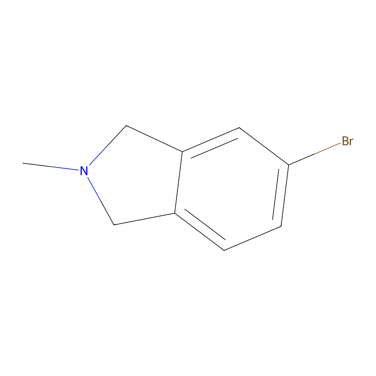 5-Bromo-2-methylisoindoline molecular structure, CAS 107834-37-7