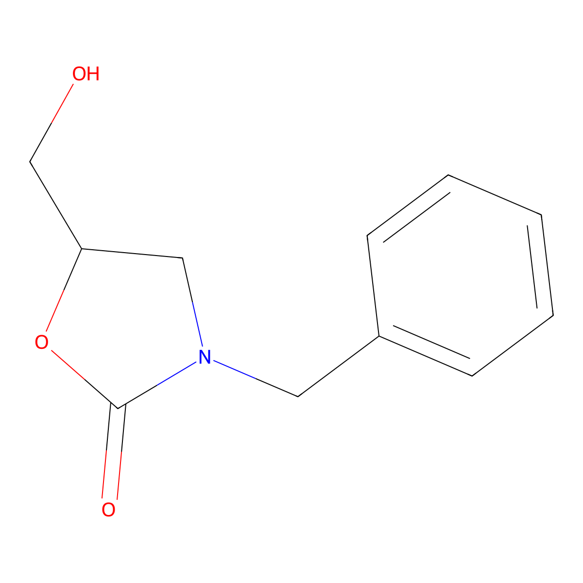 3-Benzyl-5-(hydroxymethyl)-1,3-oxazolidin-2-one molecular structure, CAS 107835-88-1