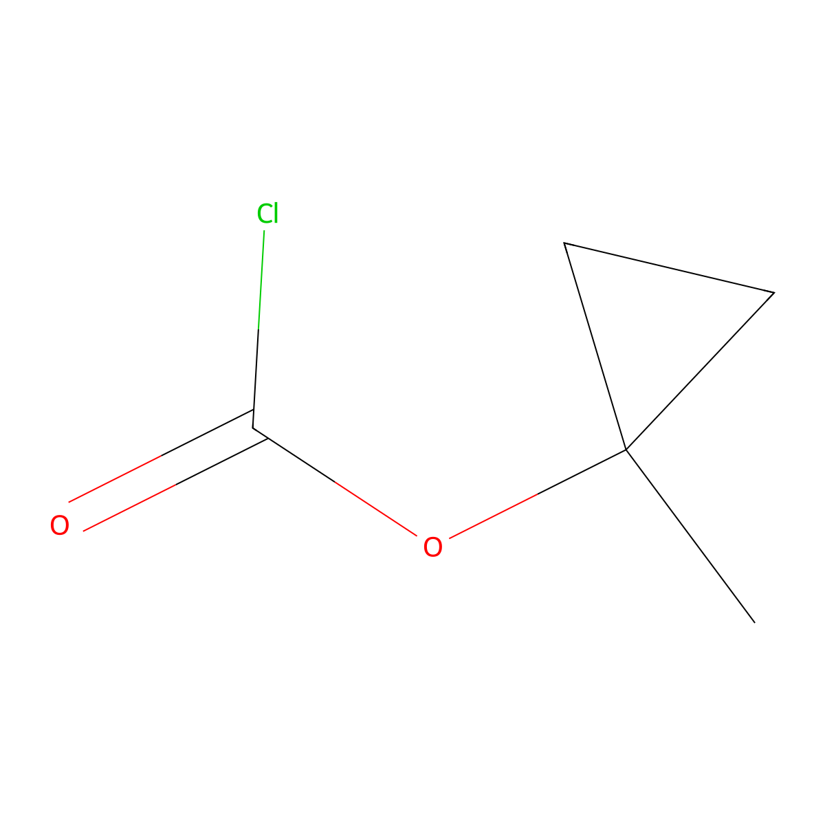 1-Methylcyclopropyl carbonochloridate molecular structure, CAS 1078627-28-7