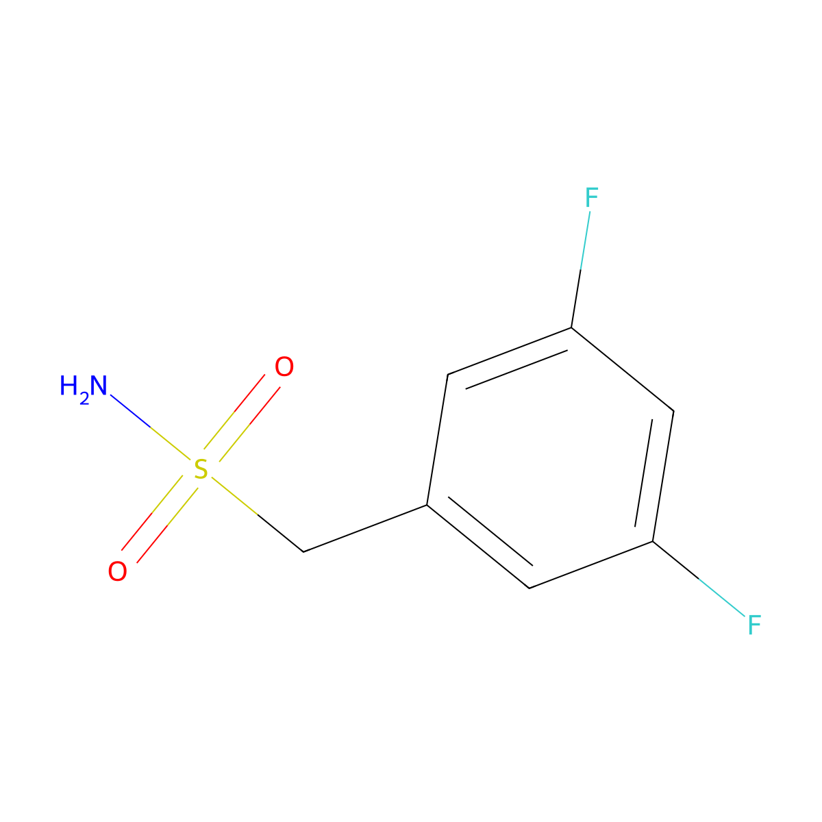 (3,5-Difluorophenyl)methanesulfonamide molecular structure, CAS 1078627-70-9