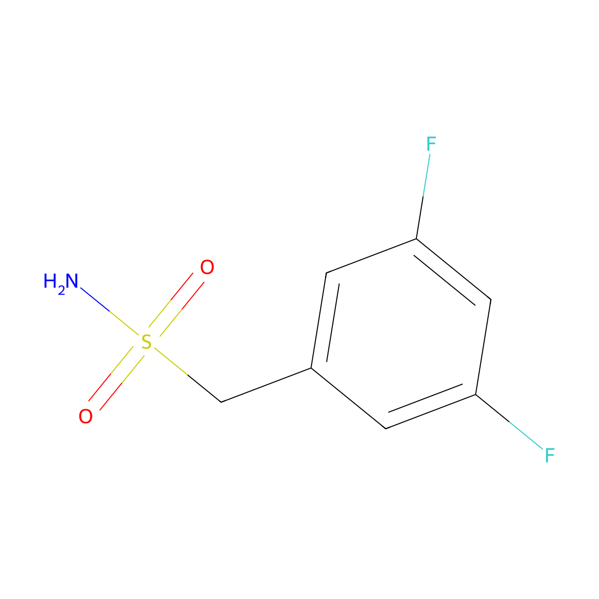 (3,5-Difluorophenyl)methanesulfonamide molecular structure, CAS 1078627-70-9