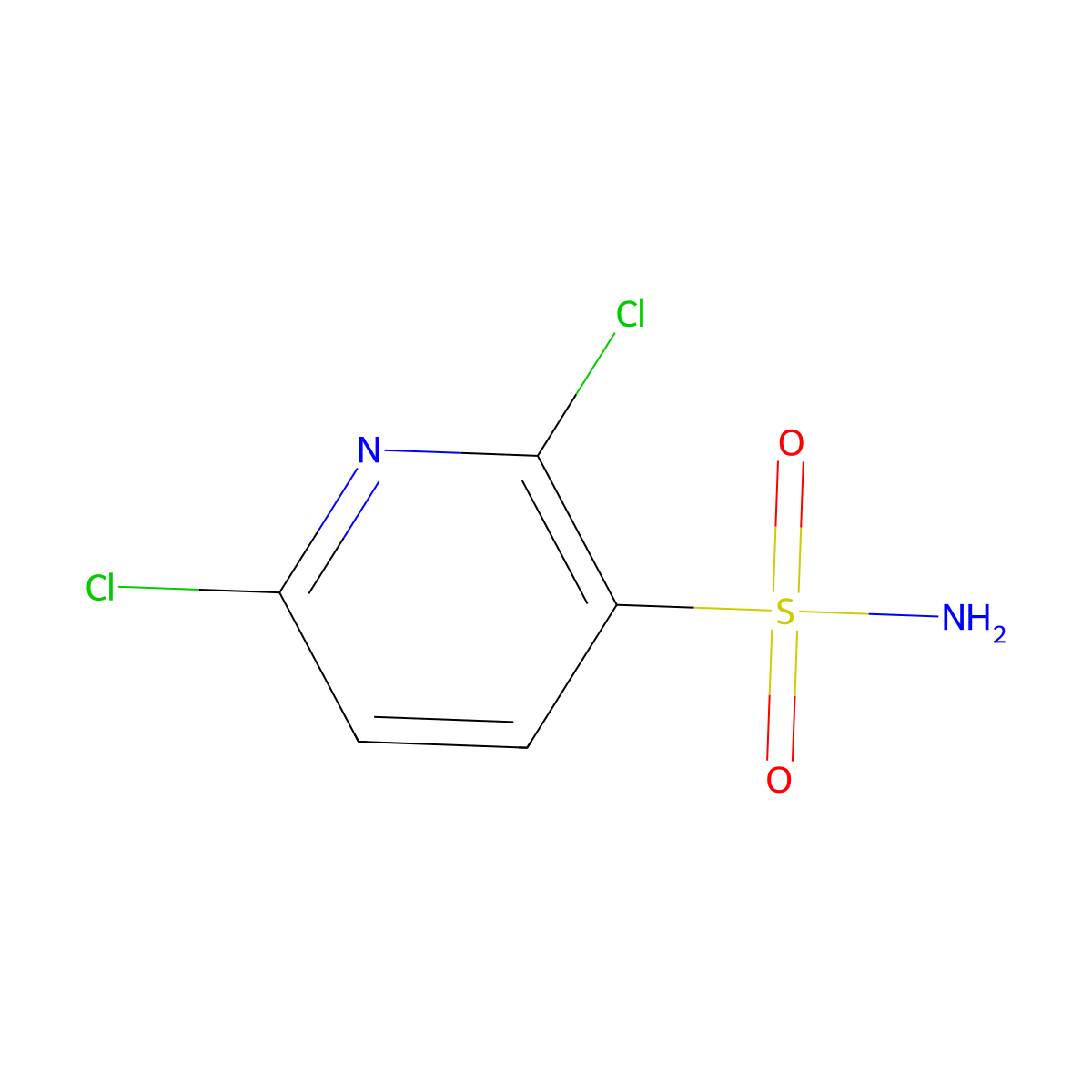 2,6-Dichloropyridine-3-sulfonamide molecular structure, CAS 1078627-77-6