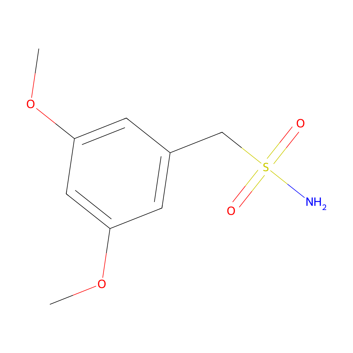 (3,5-Dimethoxyphenyl)methanesulfonamide molecular structure, CAS 1078627-86-7