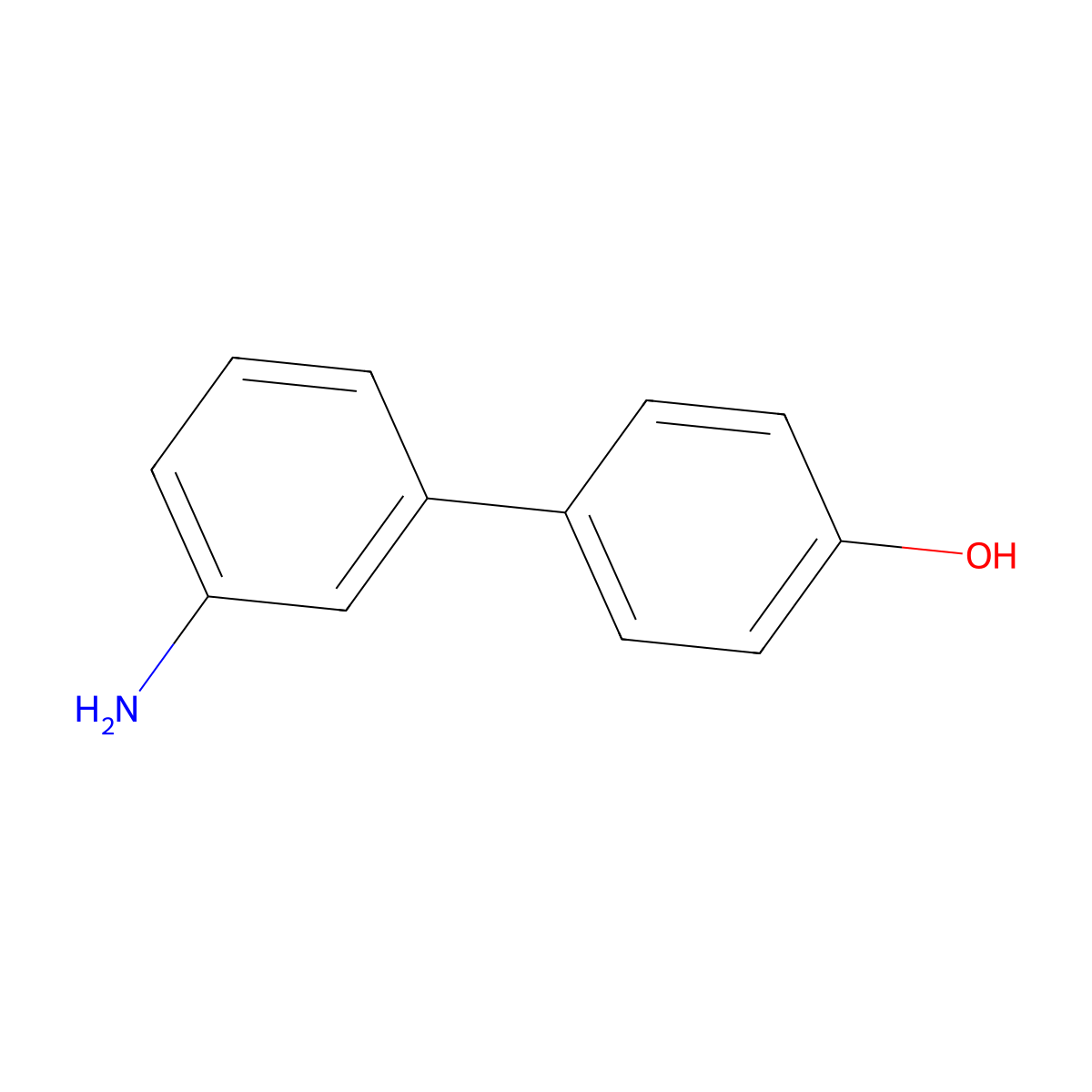 4-(3-Aminophenyl)phenol molecular structure, CAS 107865-00-9